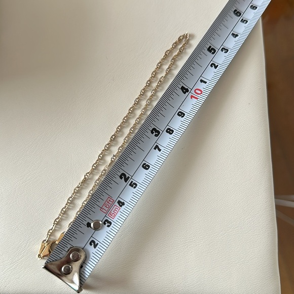 NOT FOR SALE 10k yellow and white gold anklet - Picture 4 of 4